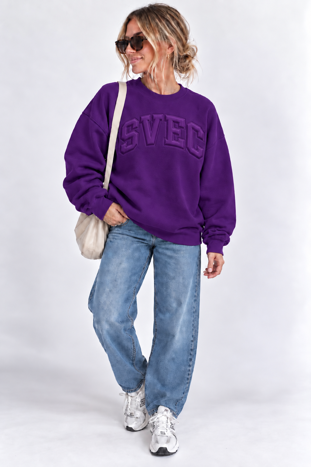 2026 SVEC EMBOSSED SWEATSHIRT - PURPLE