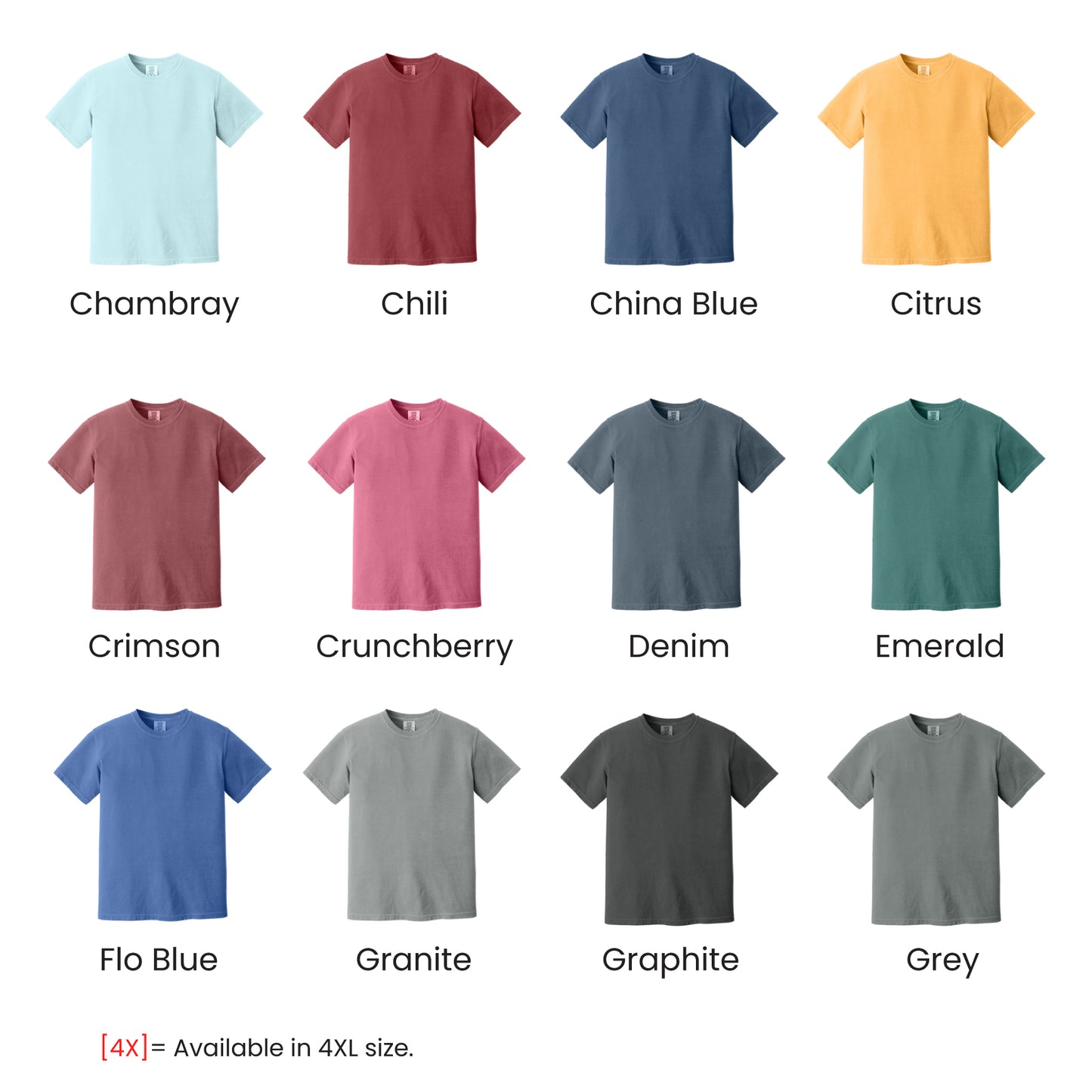 1717 | Adult Comfort Color Tee