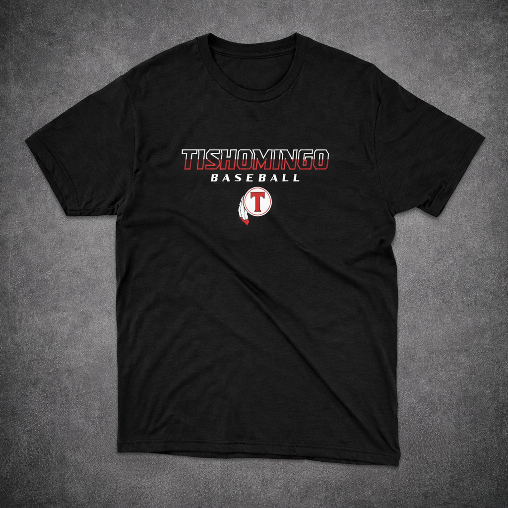 2026 TISHOMINGO BASEBALL FADED - BLACK
