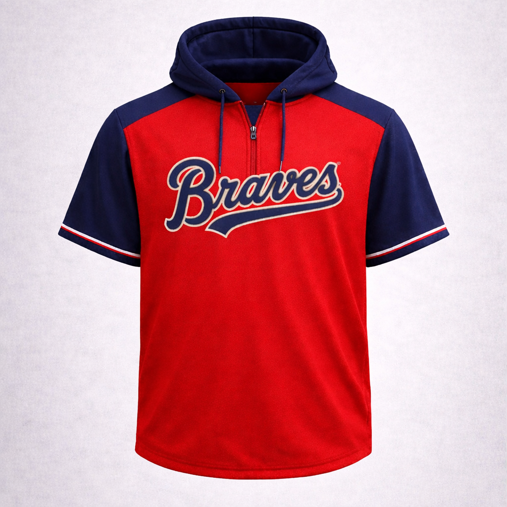 2026 Braves-Weger | SS 1/4 Zip w/ Hood