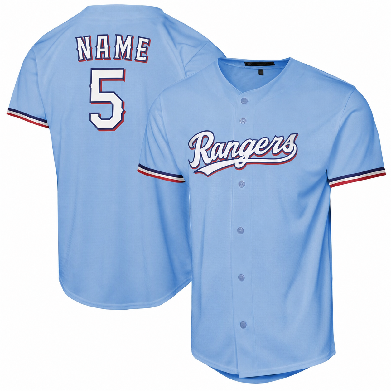 2026 RANGER - LT BLUE | FULL BUTTON JERSEY