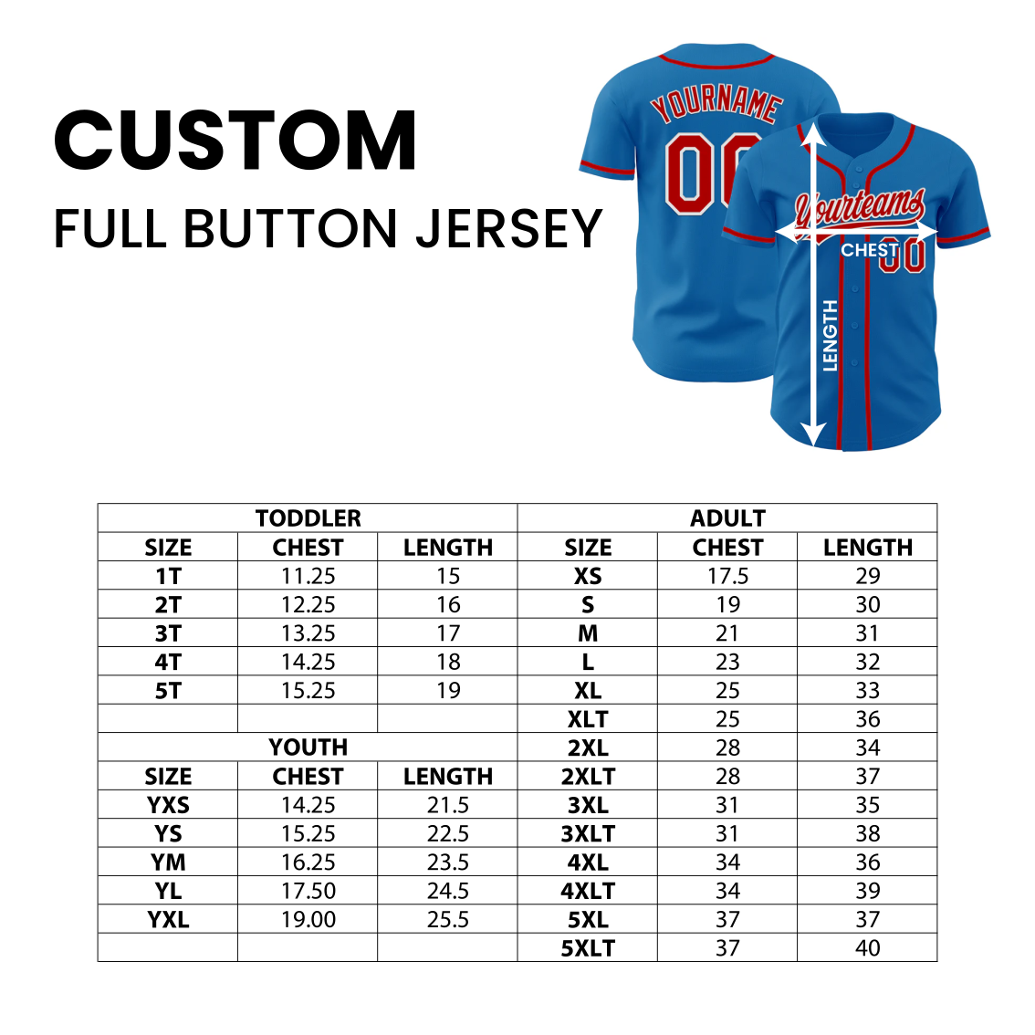Custom Sublimated Full Button Jersey w/ Rhinestones