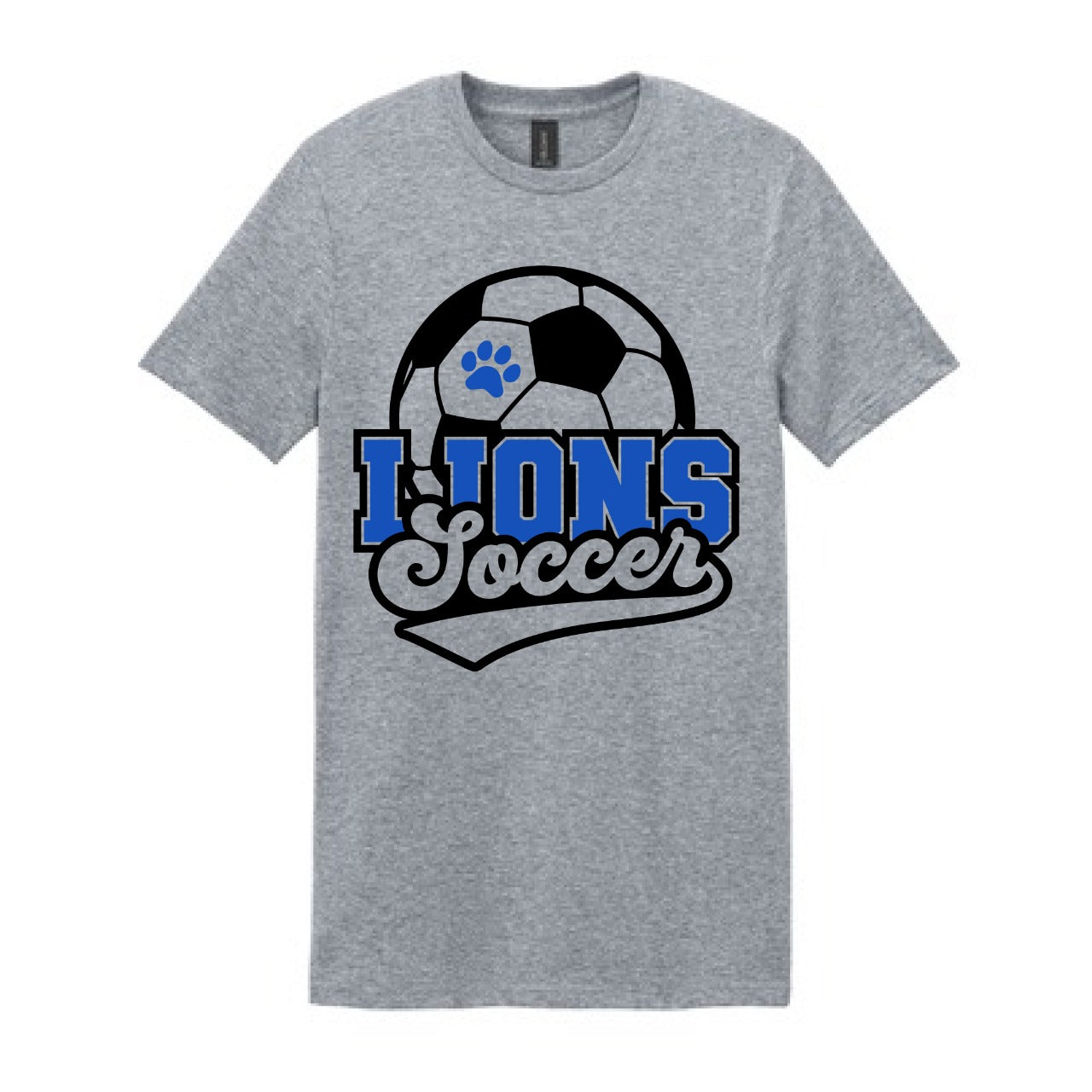 2025 Lions Soccer with Paw - Var. Colors