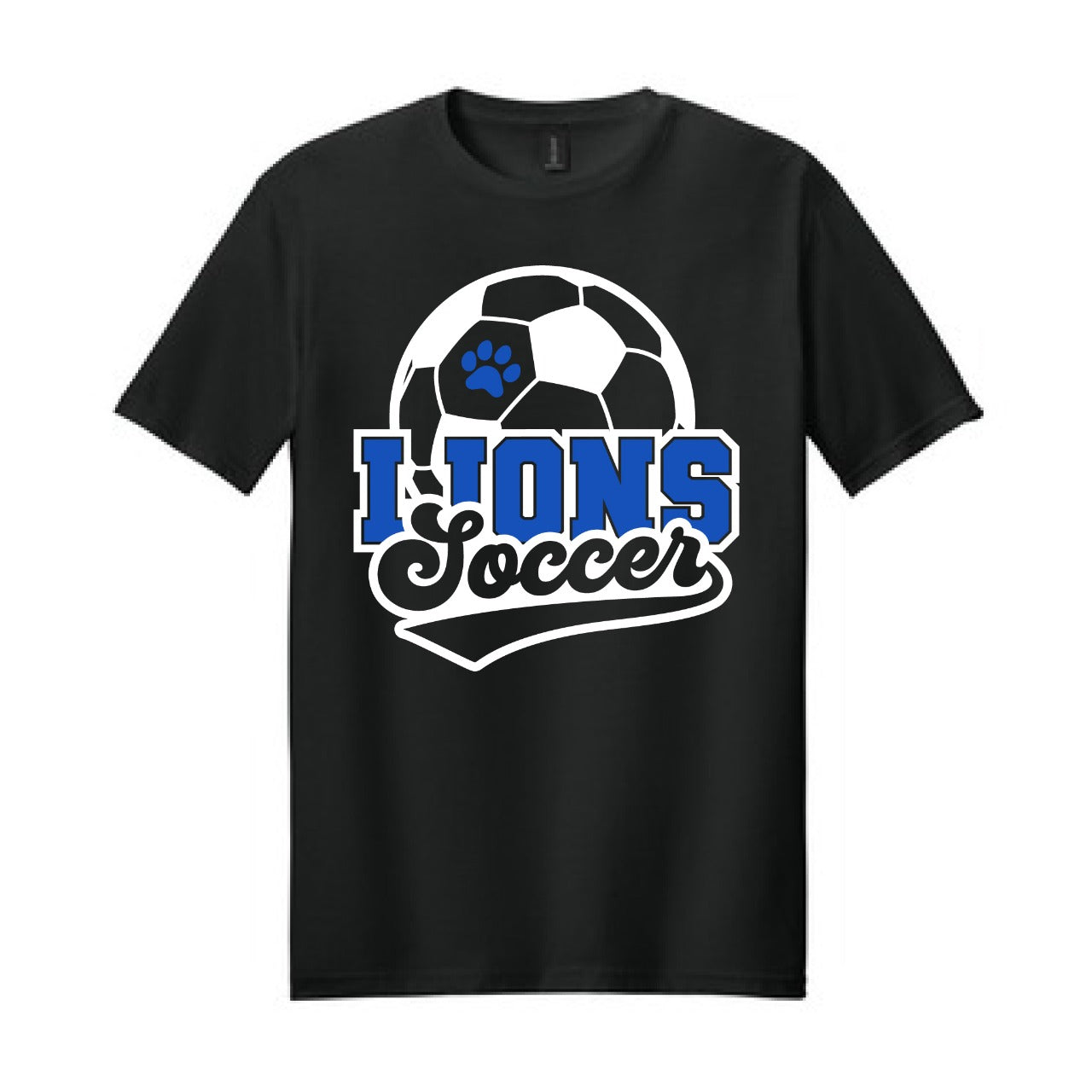 2025 Lions Soccer with Paw - Var. Colors