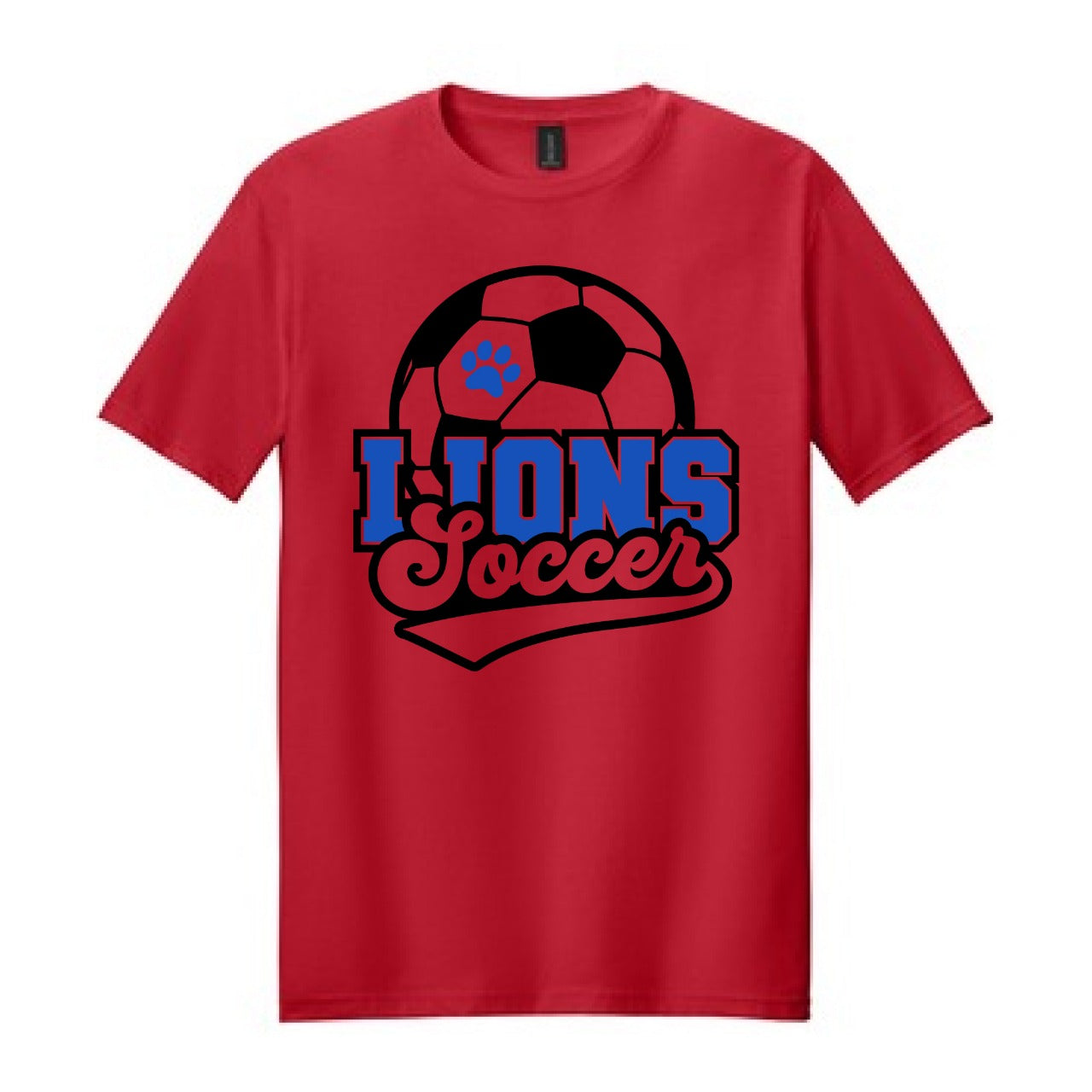 2025 Lions Soccer with Paw - Var. Colors