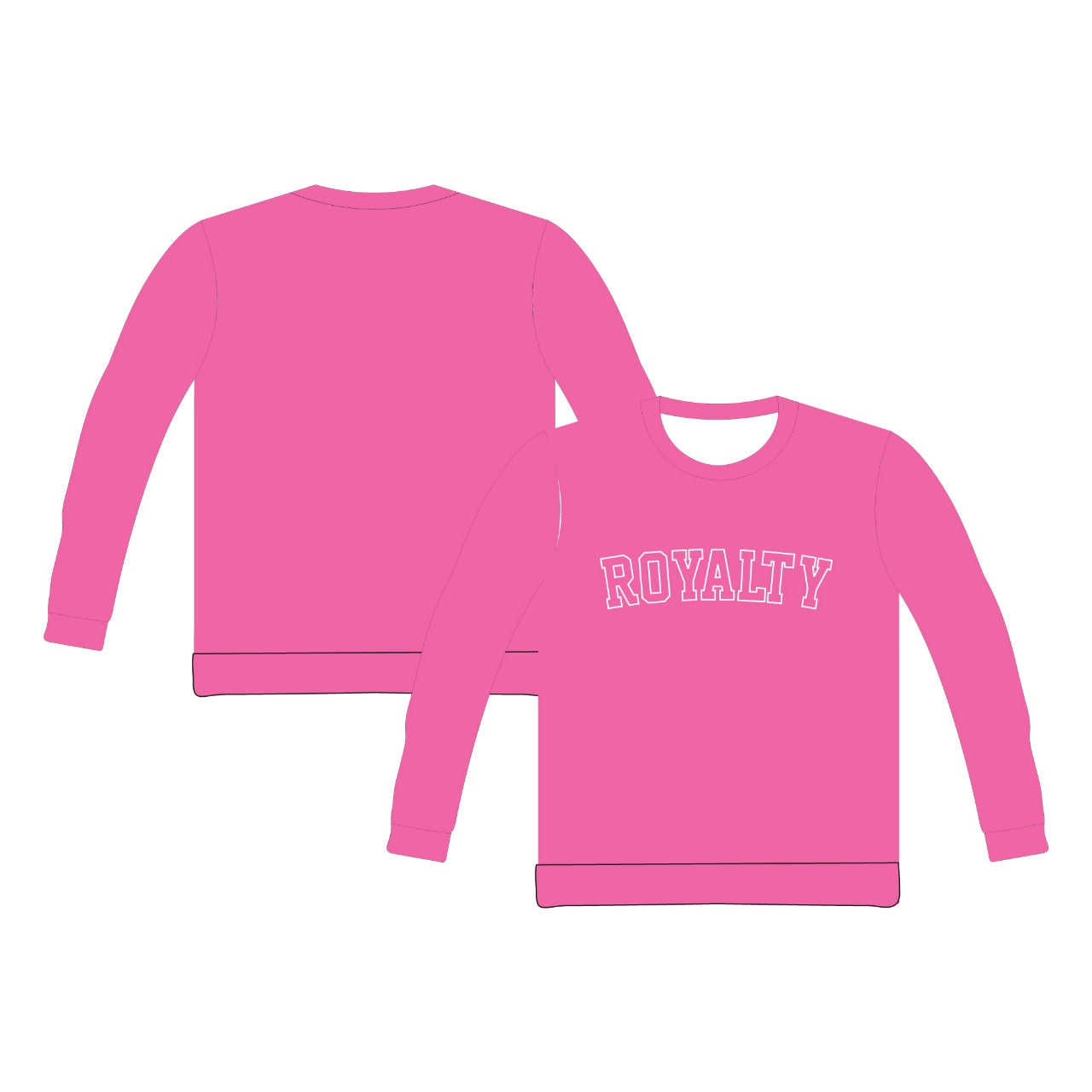2025 NTC APPLIQUE EMBROIDERED SWEATSHIRT - ROYALTY