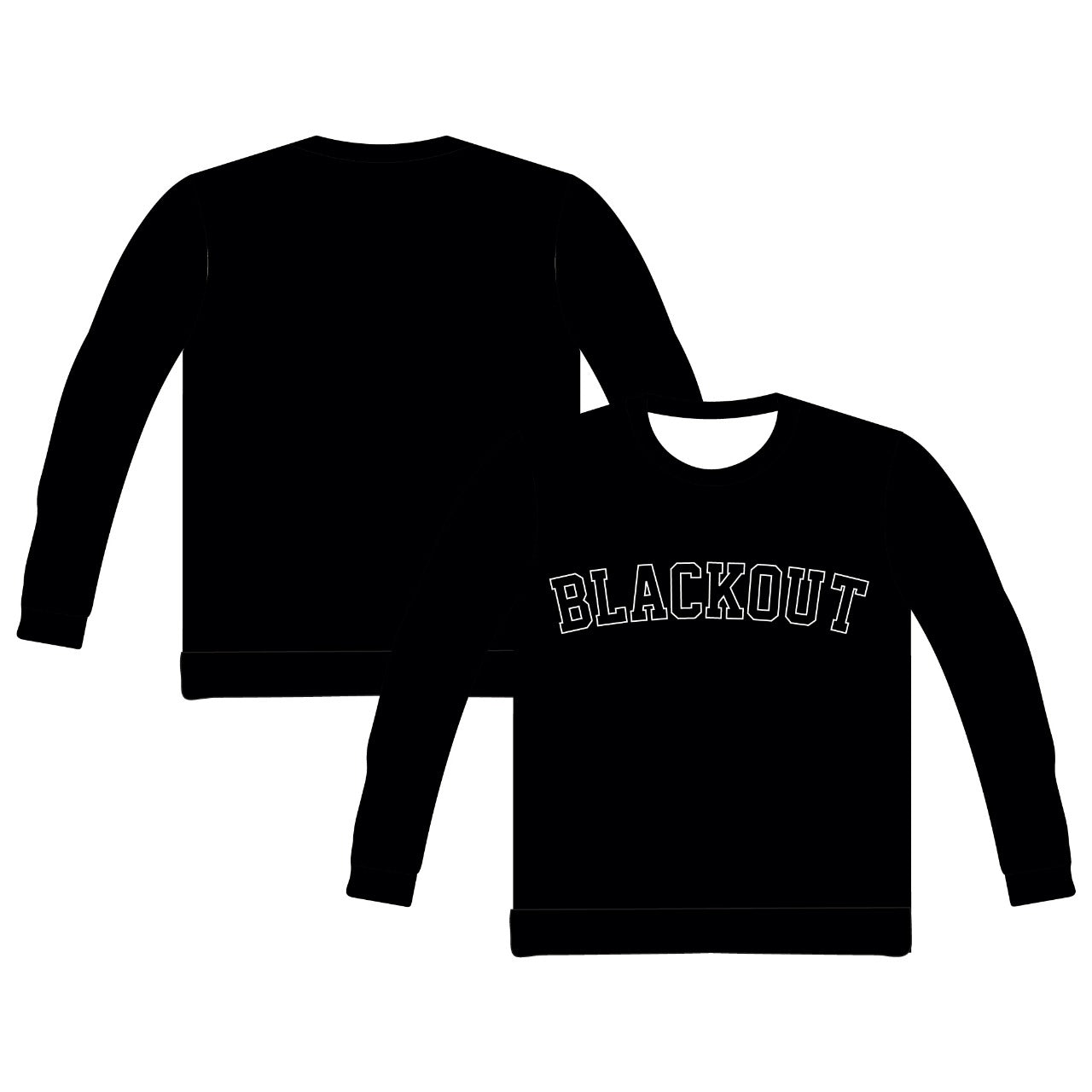 2025 NTC APPLIQUE EMBROIDERED SWEATSHIRT - BLACKOUT