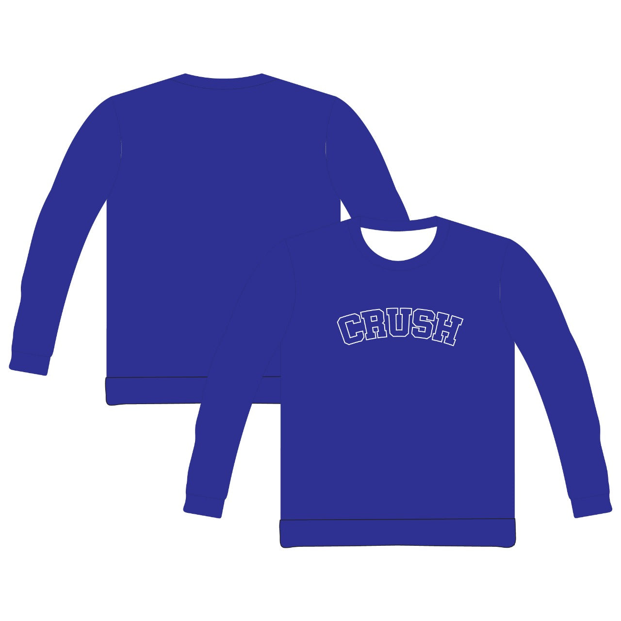 2025 NTC APPLIQUE EMBROIDERED SWEATSHIRT - CRUSH