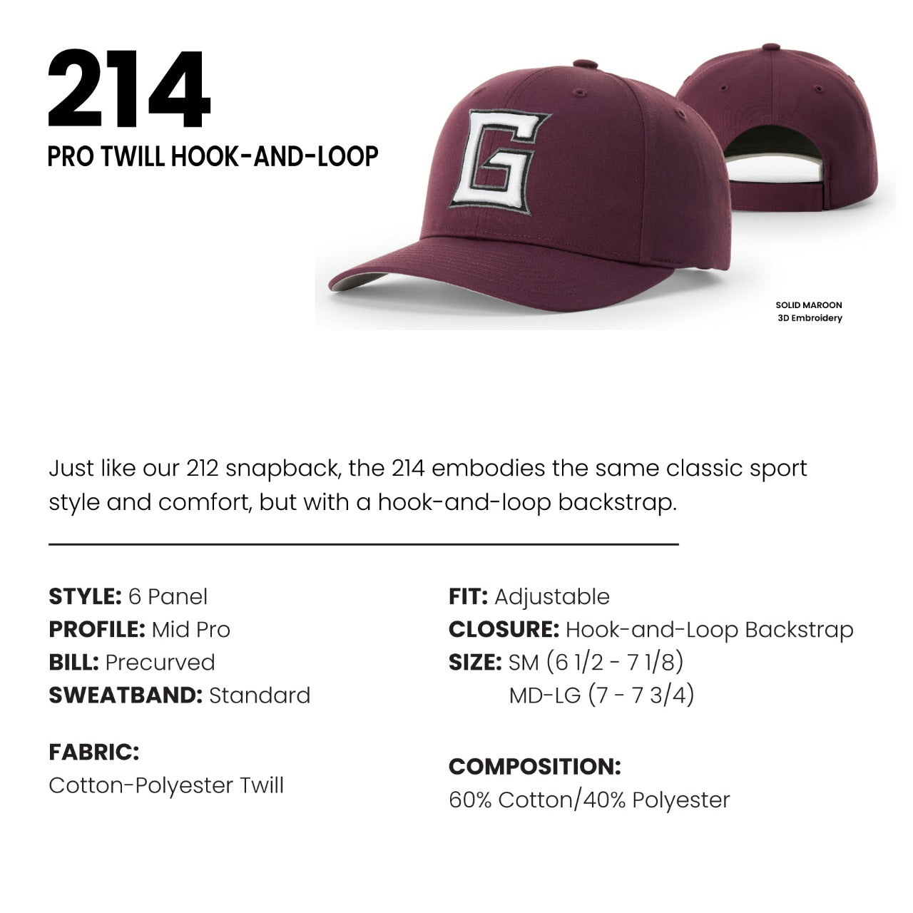 214 | Richardson Pro Twill Hook-and-Loop