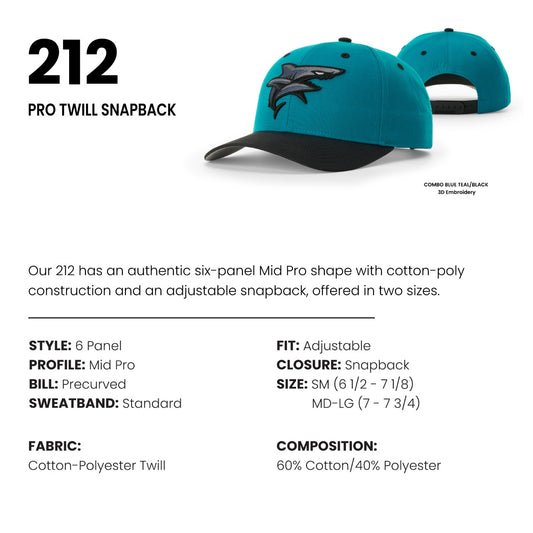 212 | Richardson Pro Twill Snapback