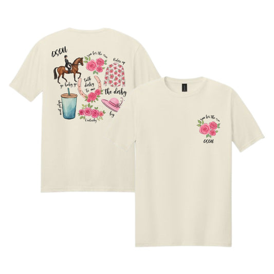 Run for the Roses Tee - Tan