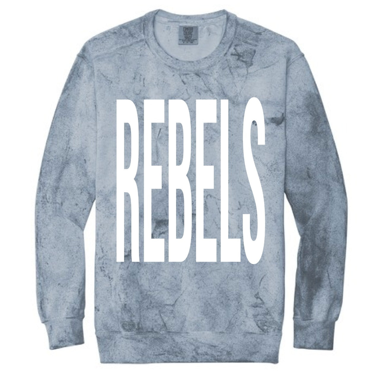 REBELS TALL FONT CC COLOR BLAST SWEATSHIRT