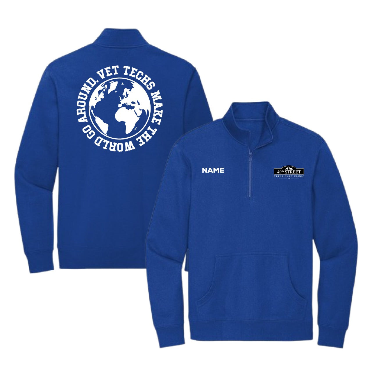 VET CLINIC VET TECH 1/4 ZIP