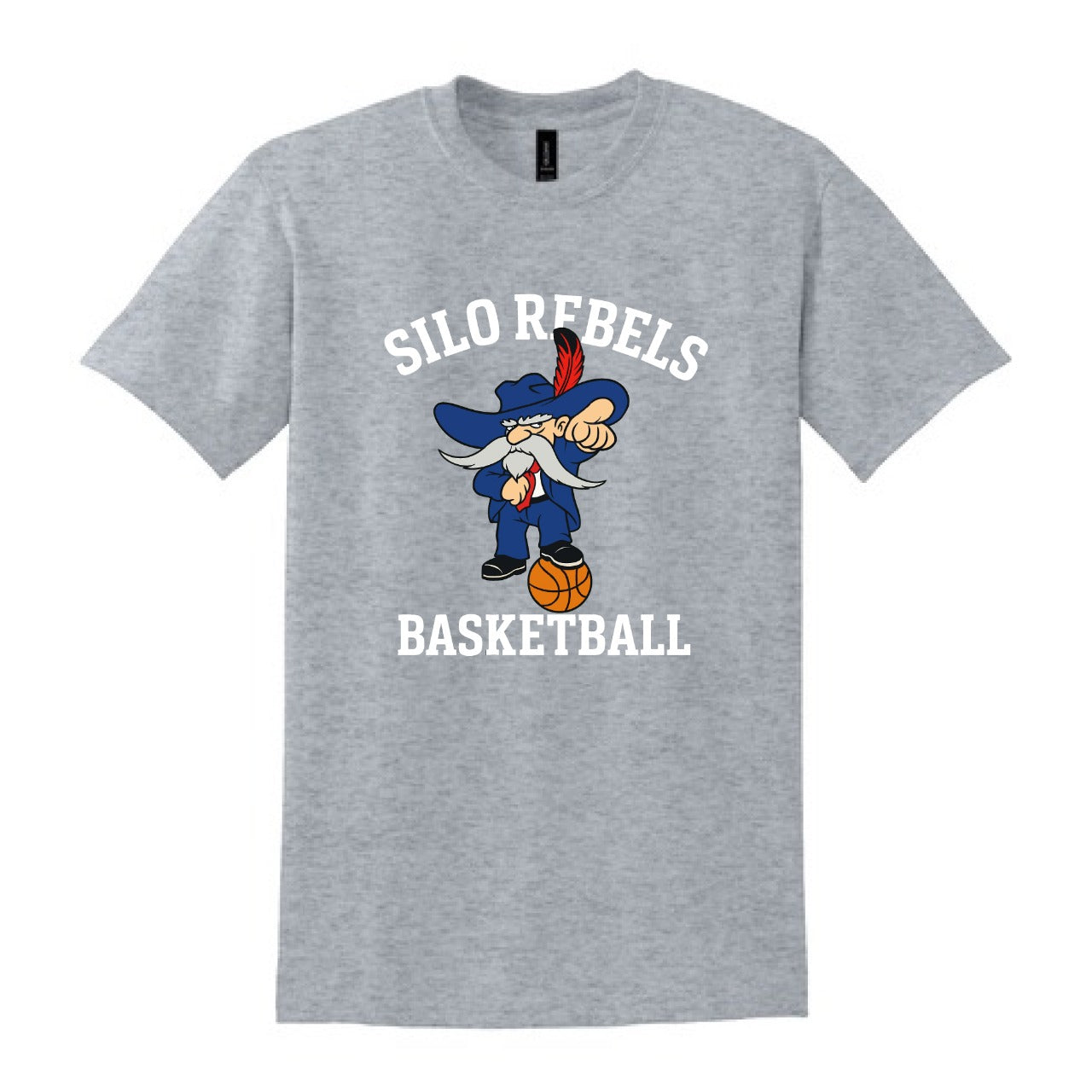 2025 SILO REBELS BASKETBALL MASCOT - GREY