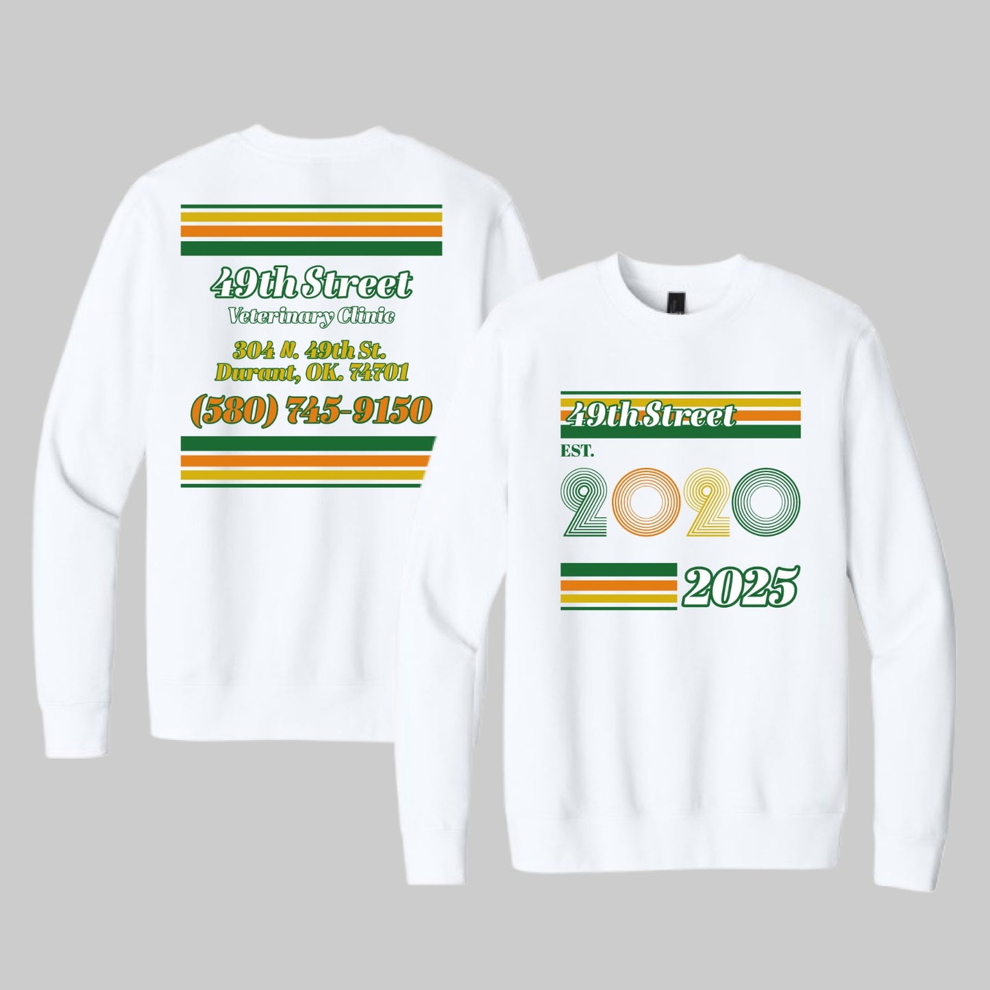 VET CLINIC ANNIVERSARY | SWEATSHIRT - WHITE
