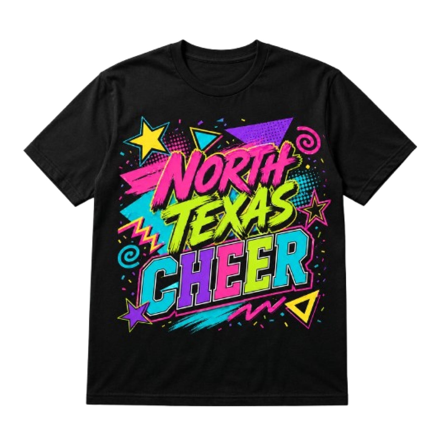 2026 NORTH TEXAS CHEER 90'S VIBE - BLACK | TEE