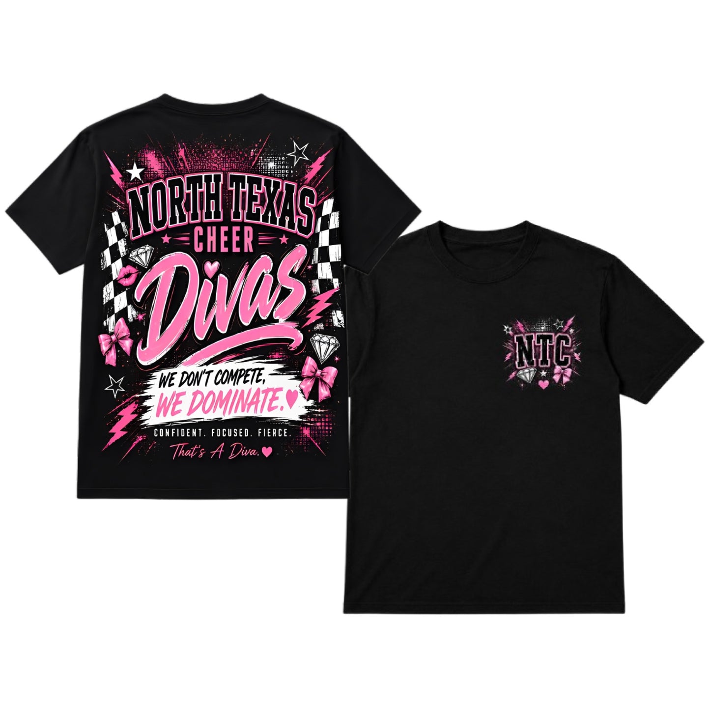2026 DIVAS CHECKERED FLAG - BLACK | TEE