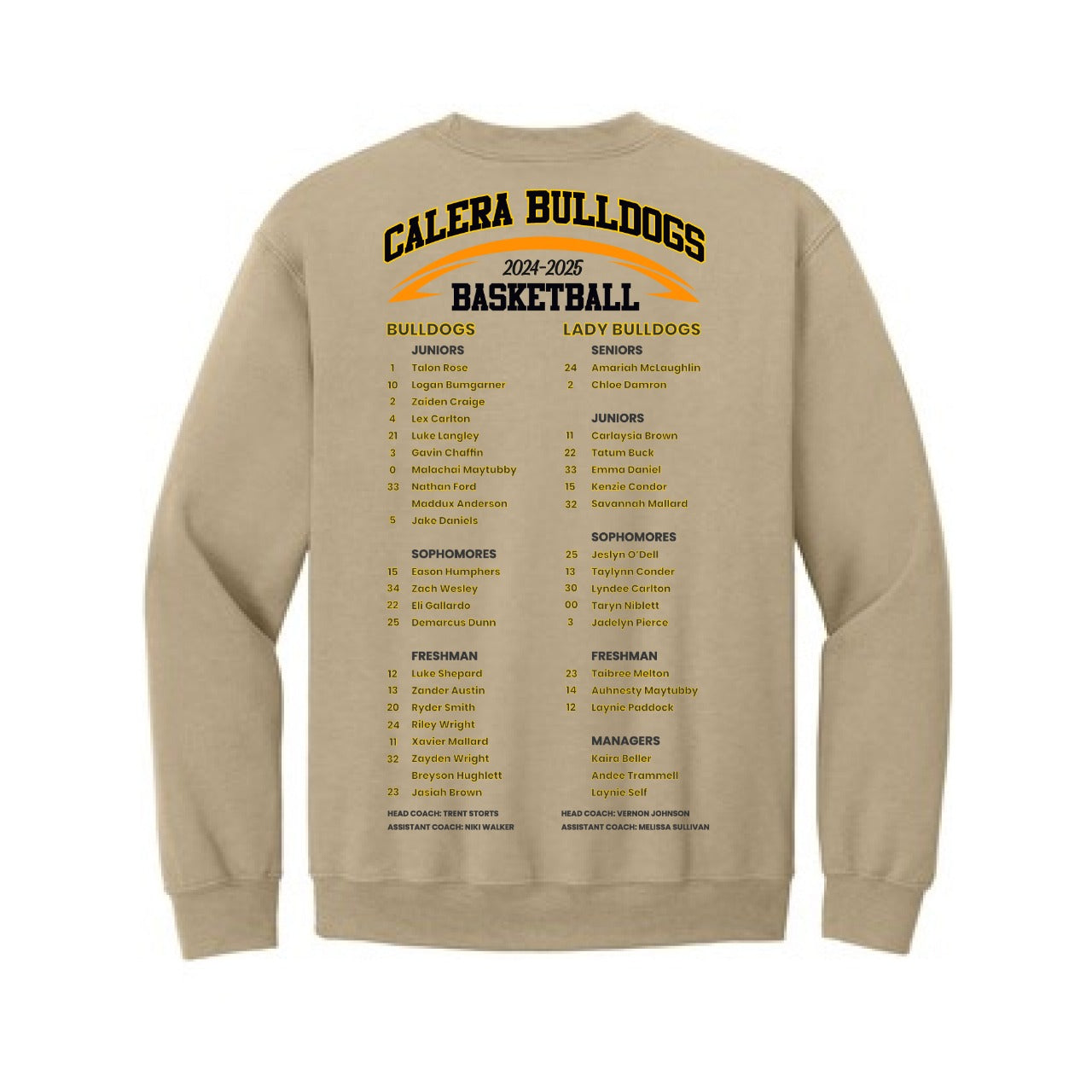 24-25 CALERA BASKETBALL ADULT SWEATSHIRT