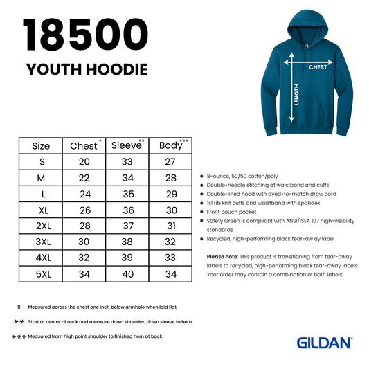 18500 | Adult Gildan Hoodie