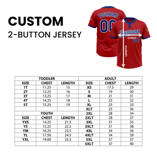 Custom Sublimated 2-Button Jersey