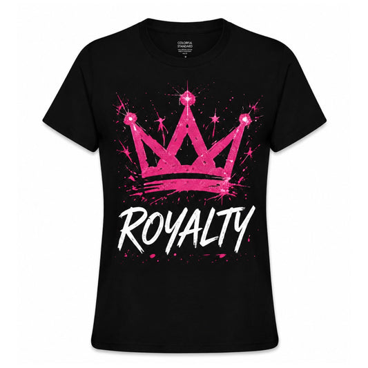 2026 ROYALTY WITH CROWN ABOVE - BLACK | TEE