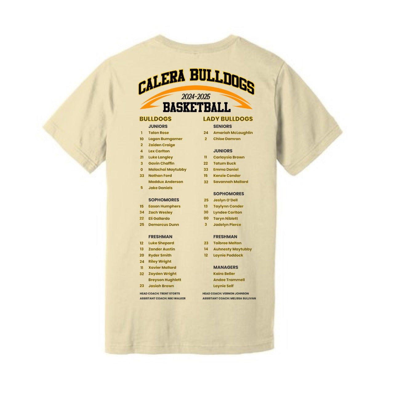 24-25 CALERA BASKETBALL ADULT BELLA TEE