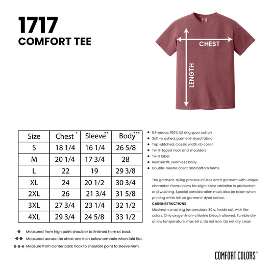 1717 | Adult Comfort Color Tee