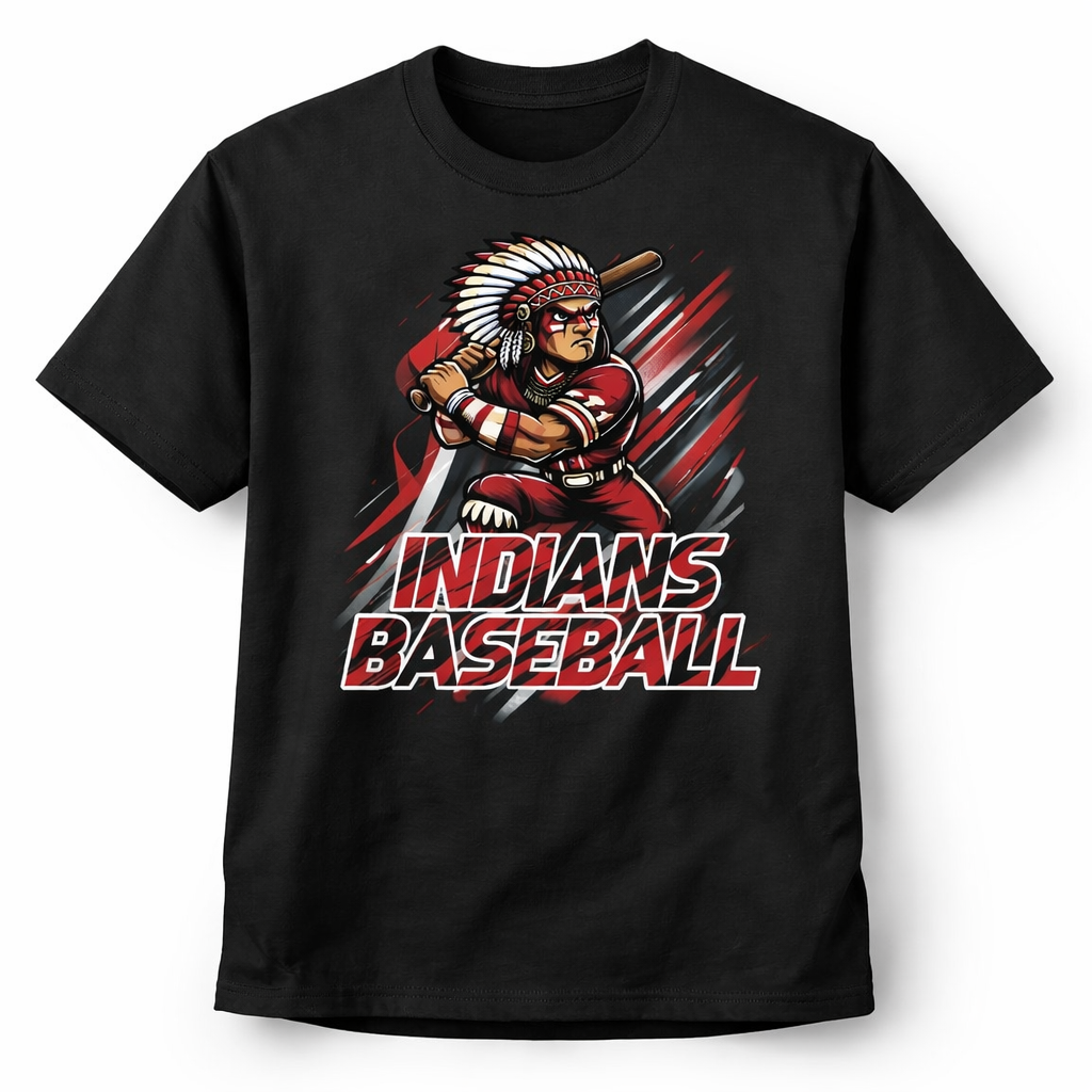 2026 INDIANS BASEBALL MASCOT - BLACK