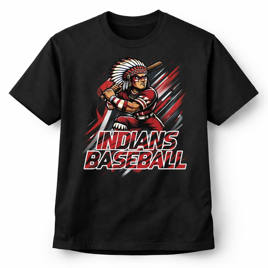 2026 INDIANS BASEBALL MASCOT - BLACK