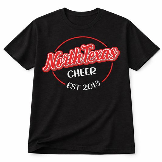 2026 NORTH TEXAS CHEER STAMP - BLACK | TEE