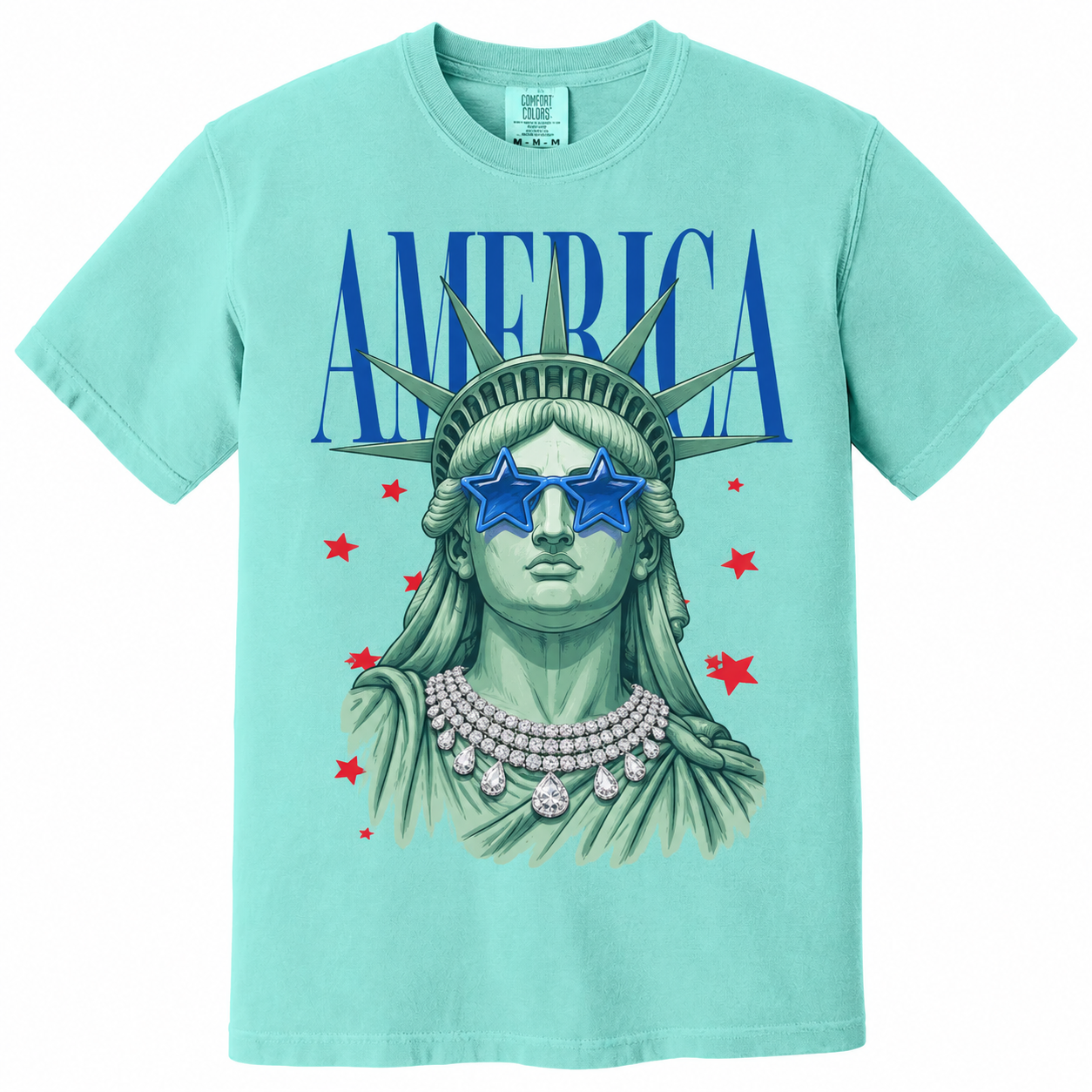 2026 STATUE OF LIBERTY WITH GLASSES AND NECKLACE