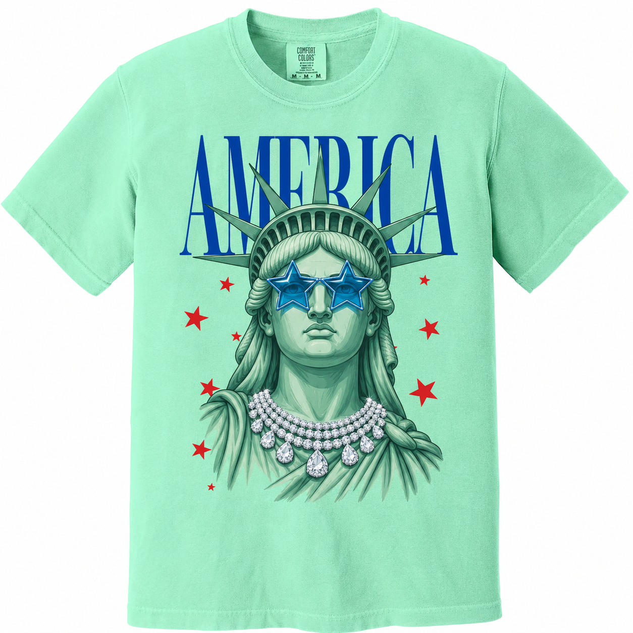 2026 STATUE OF LIBERTY WITH GLASSES AND NECKLACE