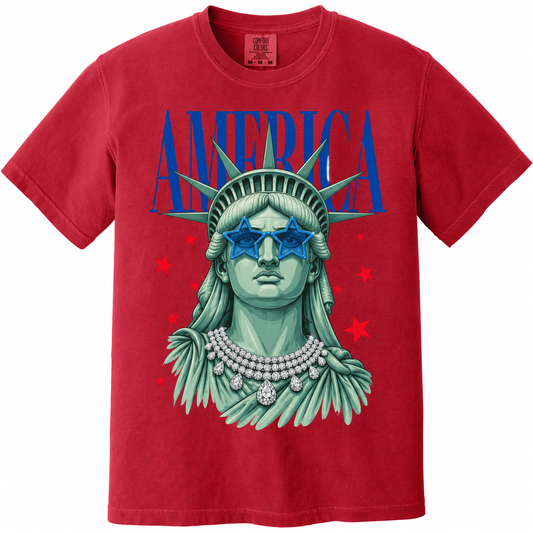 2026 STATUE OF LIBERTY WITH GLASSES AND NECKLACE