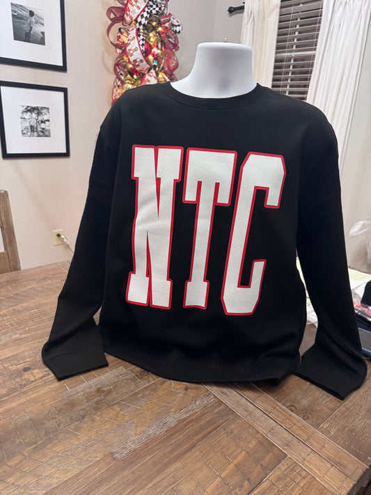 2025 NTC OVERSIZED LETTERING - BLACK | SWEATSHIRT