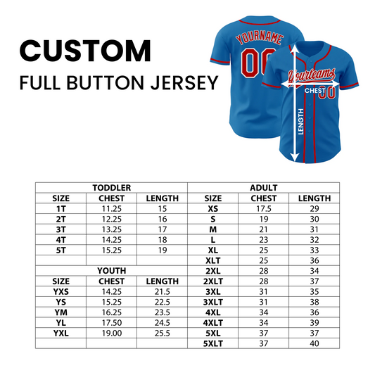 Custom Sublimated Full Button Jersey w/ Rhinestones