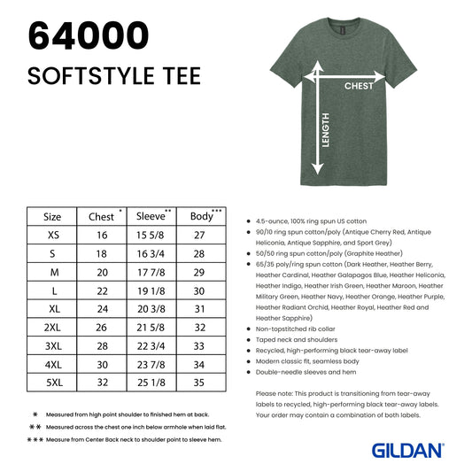 64000 | Adult Gildan Softstyle Tee