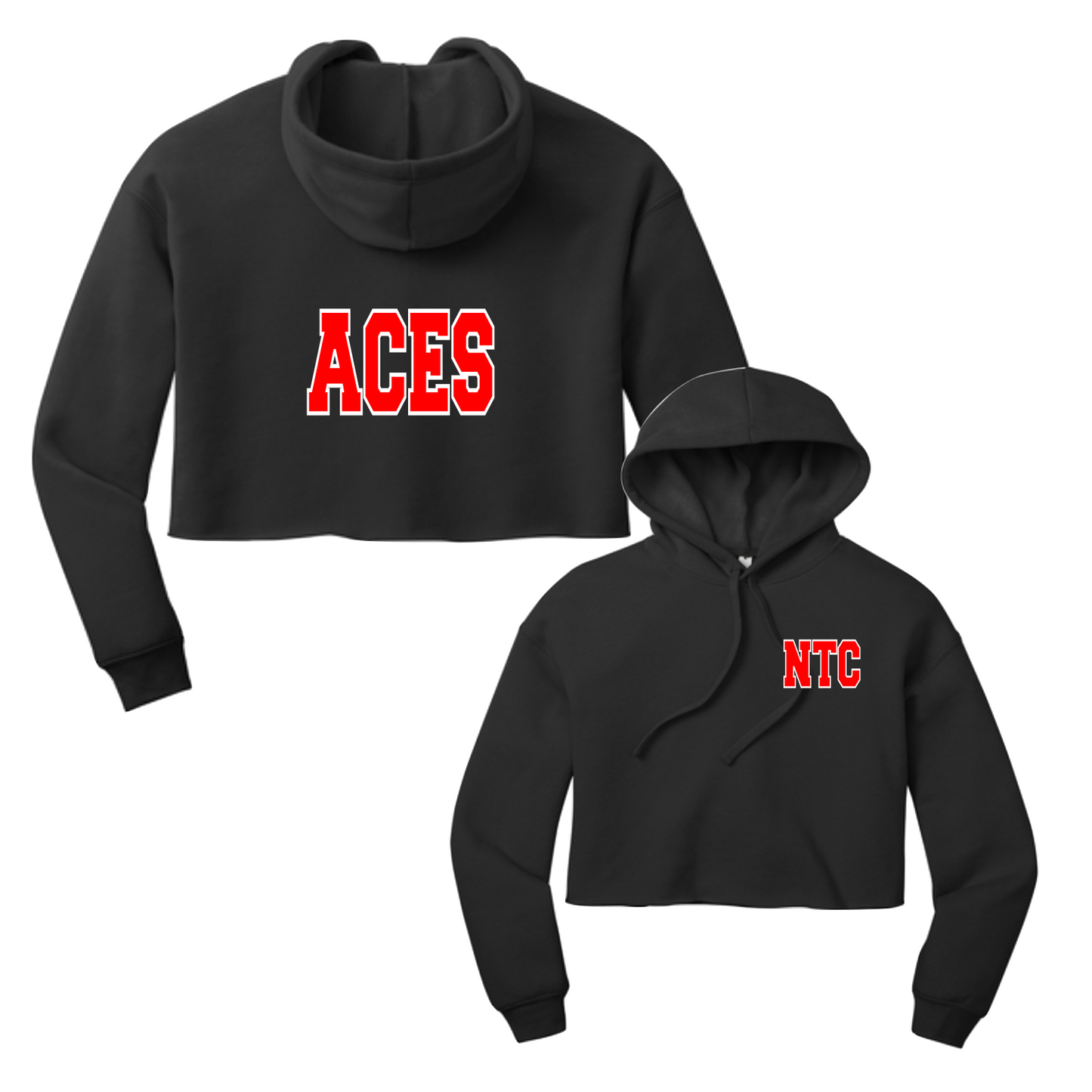 2026 NTC ACES - BLACK | CROPPED HOODIE