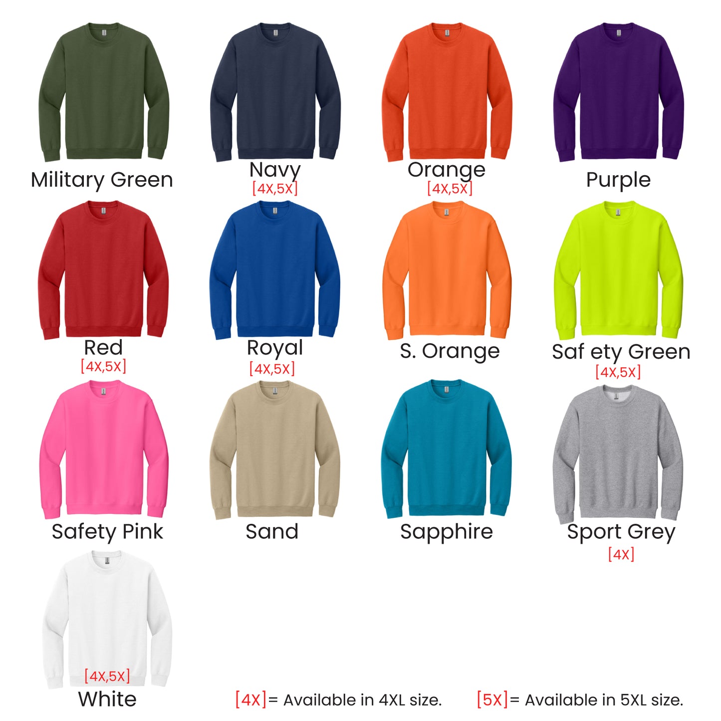 18000 | Adult Gildan Sweatshirt