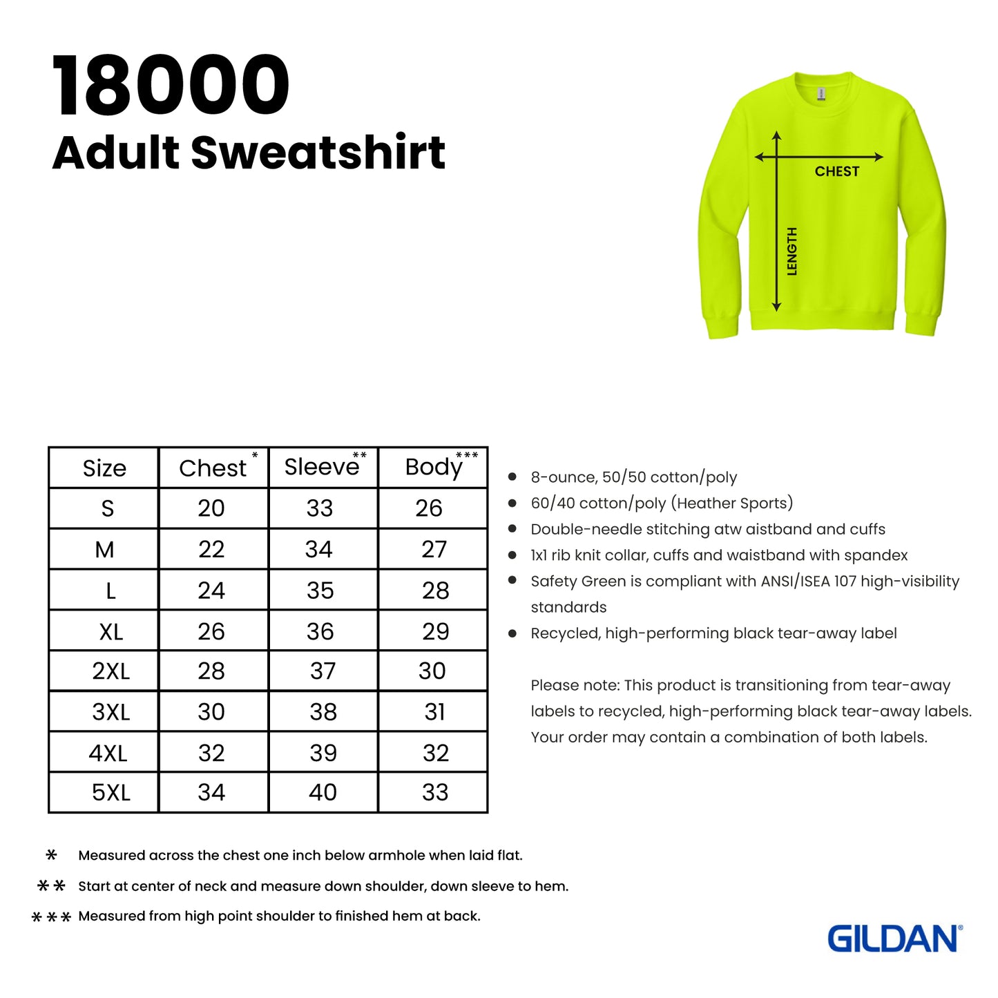 18000 | Adult Gildan Sweatshirt