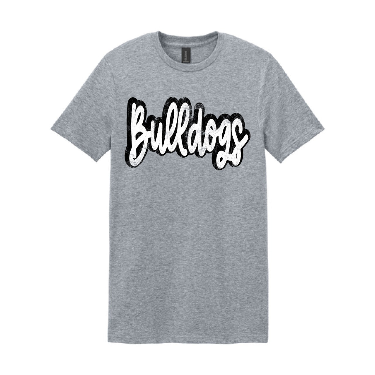 2025 Calera Bulldogs Cursive Distressed - Grey