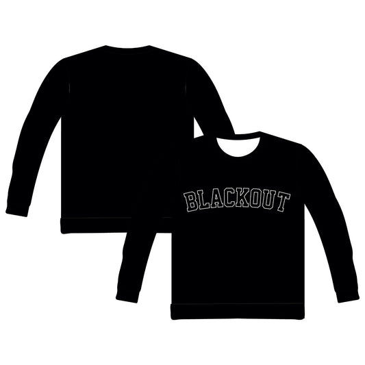 2025 NTC APPLIQUE EMBROIDERED SWEATSHIRT - BLACKOUT