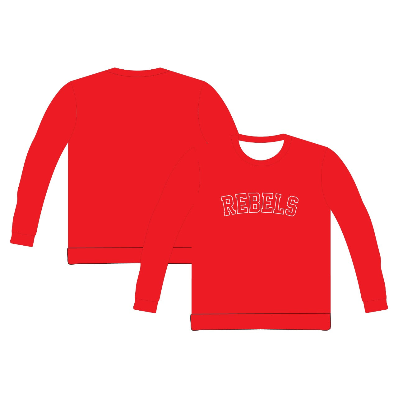 2025 NTC APPLIQUE EMBROIDERED SWEATSHIRT - REBELS