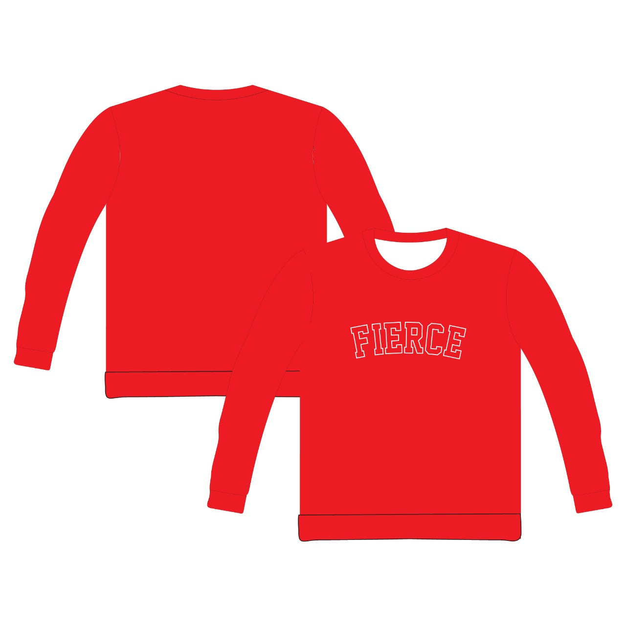 2025 NTC APPLIQUE EMBROIDERED SWEATSHIRT - FIERCE