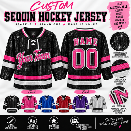 Custom Sequin Hockey Jersey