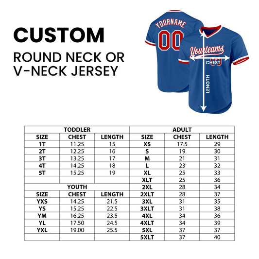 Custom Sublimated Round/V-Neck Jersey