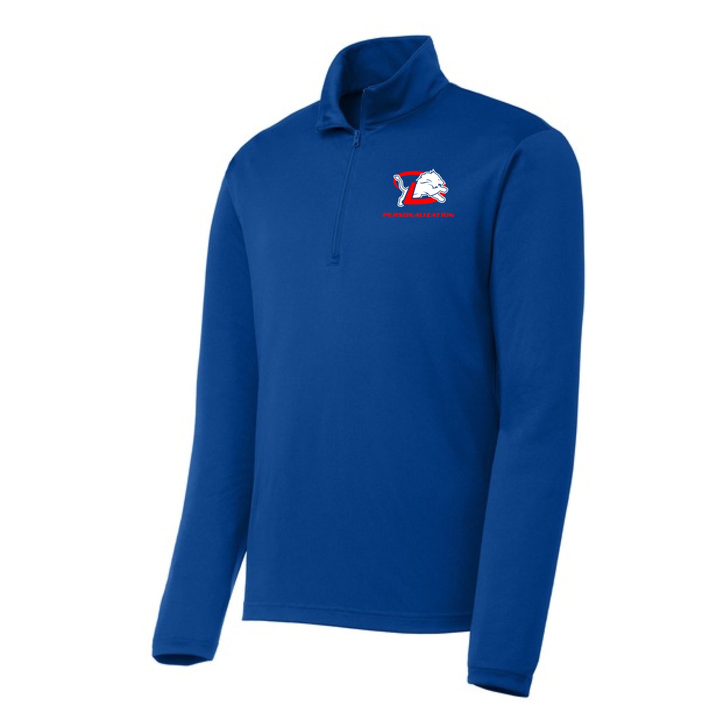 2025 Lions Youth Competitor 1/4-Zip Short Sleeve Jacket - Blue