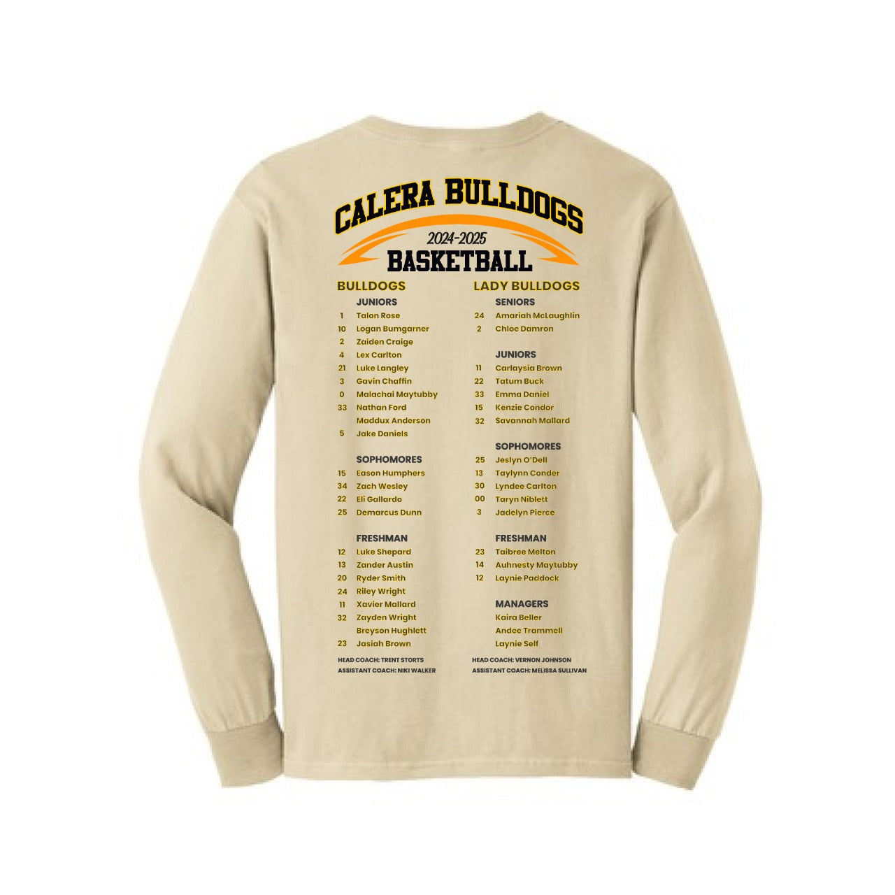 24-25 CALERA BASKETBALL ADULT LONG SLEEVE