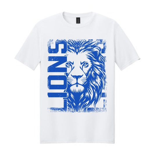 2025 Lions Head Distressed - White