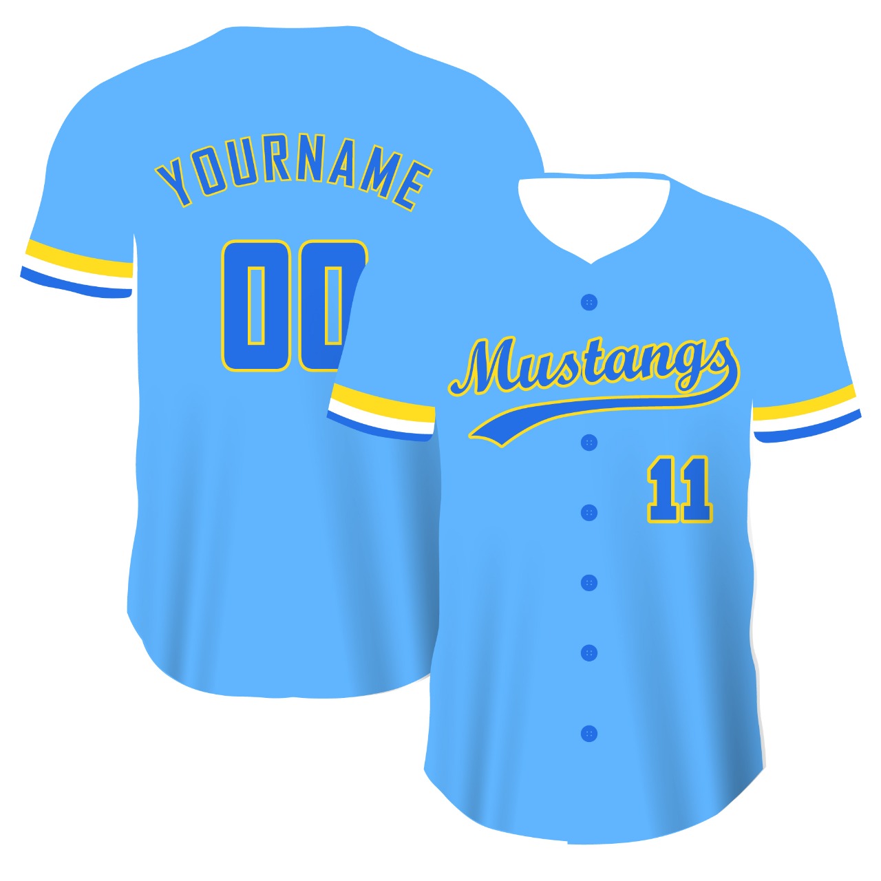 2025 RC MUSTANGS JERSEY - LT. BLUE