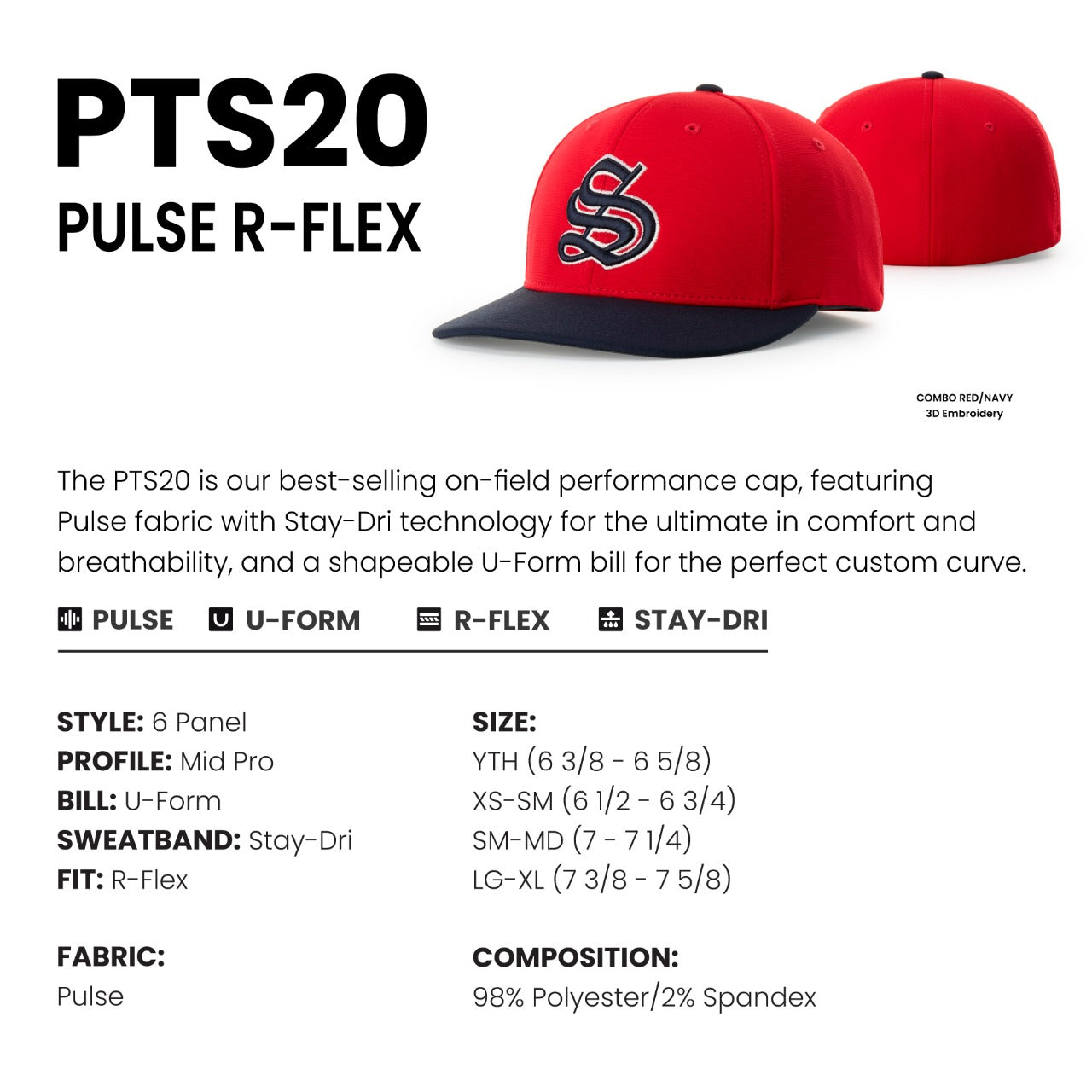 PTS20 | Richardson Pulse R-Flex – 580 Customs Apparel LLC